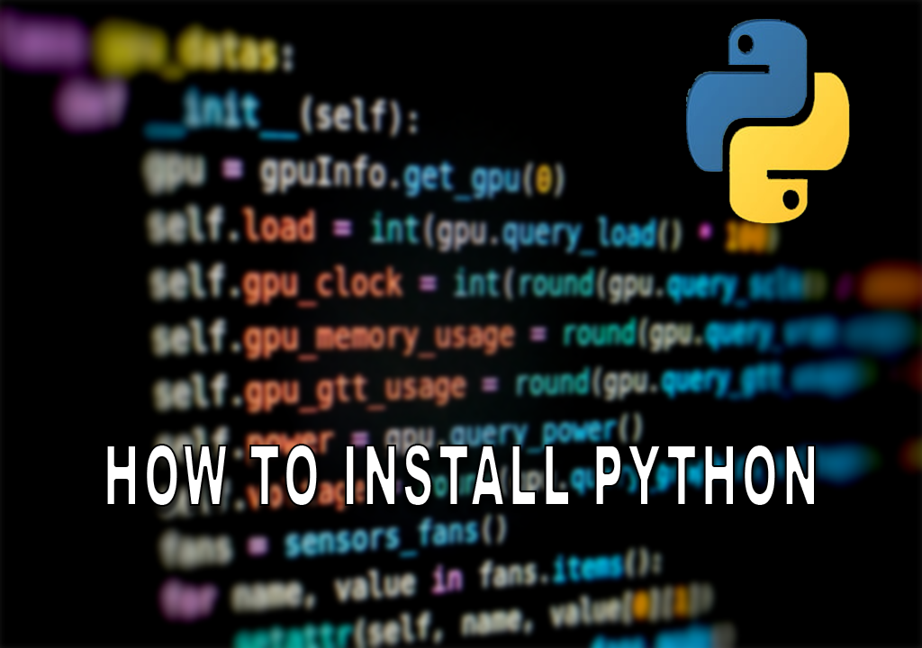how to install python image